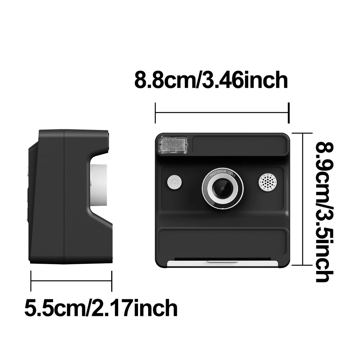 Kids Camera Instant Print Photo, Portable Thermal Printing Camera Toy with HD Digital Video, for 3-12 Years Old Boys Girls